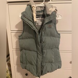 Green Quilted Vest